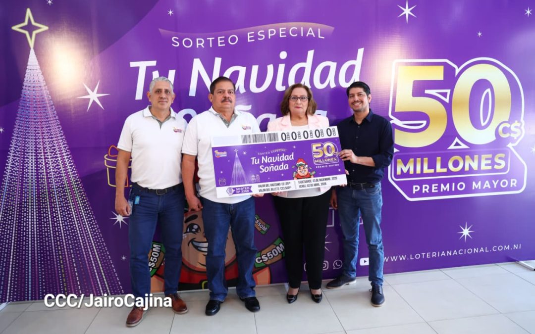 Lotería Nacional lanza el Sorteo Navideño 2025, ¡Tu Navidad Soñada!