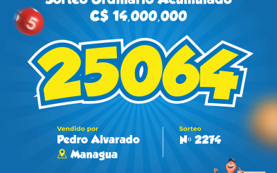 Afortunado en Managua gana 14 millones de córdobas