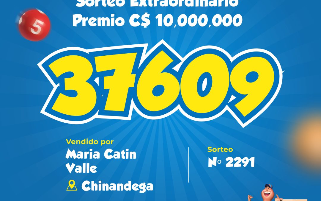 El premio mayor llega hasta Chinandega con 10 millones de córdobas